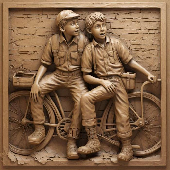 Bicycle Thieves 2 stl model for CNC